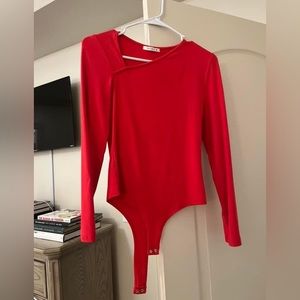 Amazon red bodysuit